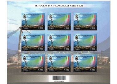 ITALIA 2012 Juventus campione d'Italia MF MNH**