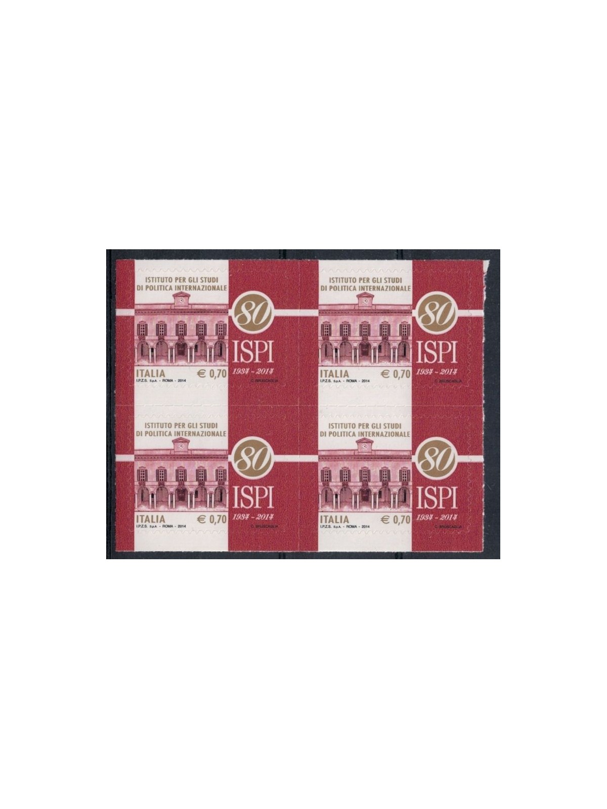 ITALIA 2014 Ispi (in quartina) MNH**
