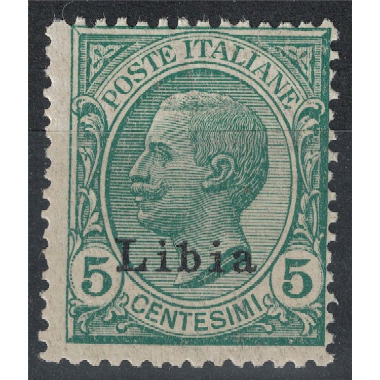 LIBIA 1912-17 5c verde MNH**