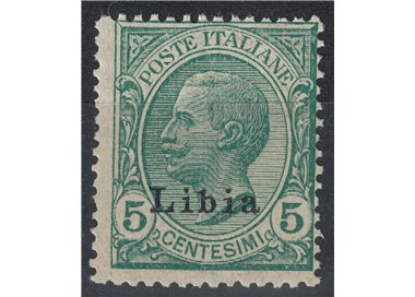 LIBYA 1912-17 5c green MNH**