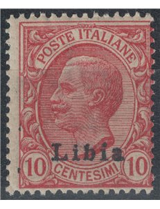 LIBYA 1912-17 10c pink MNH**