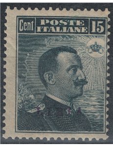LIBYA 1912-17 15c grey black MNH**