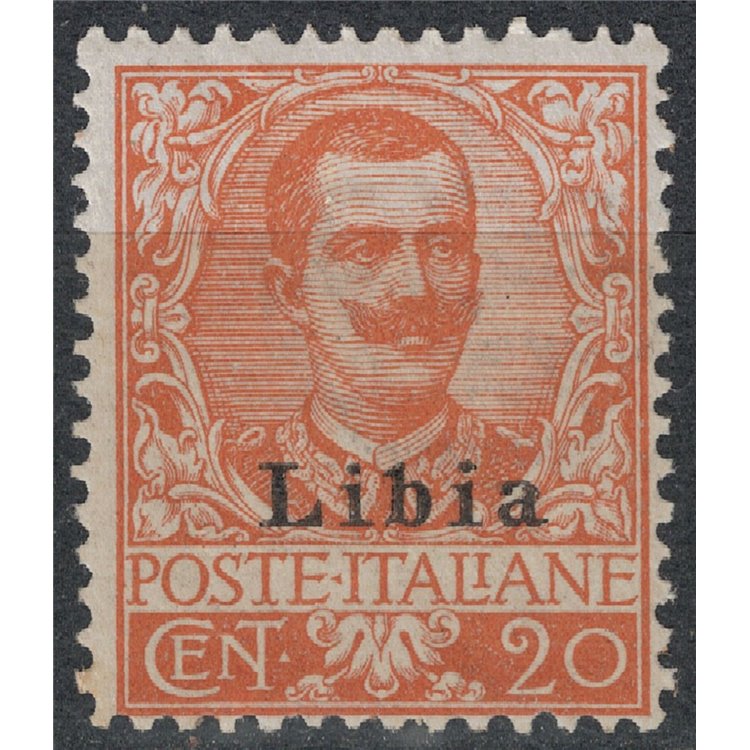 LIBIA 1912-17 20c arancio MH*