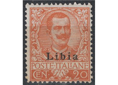LIBIA 1912-17 20c arancio MH*