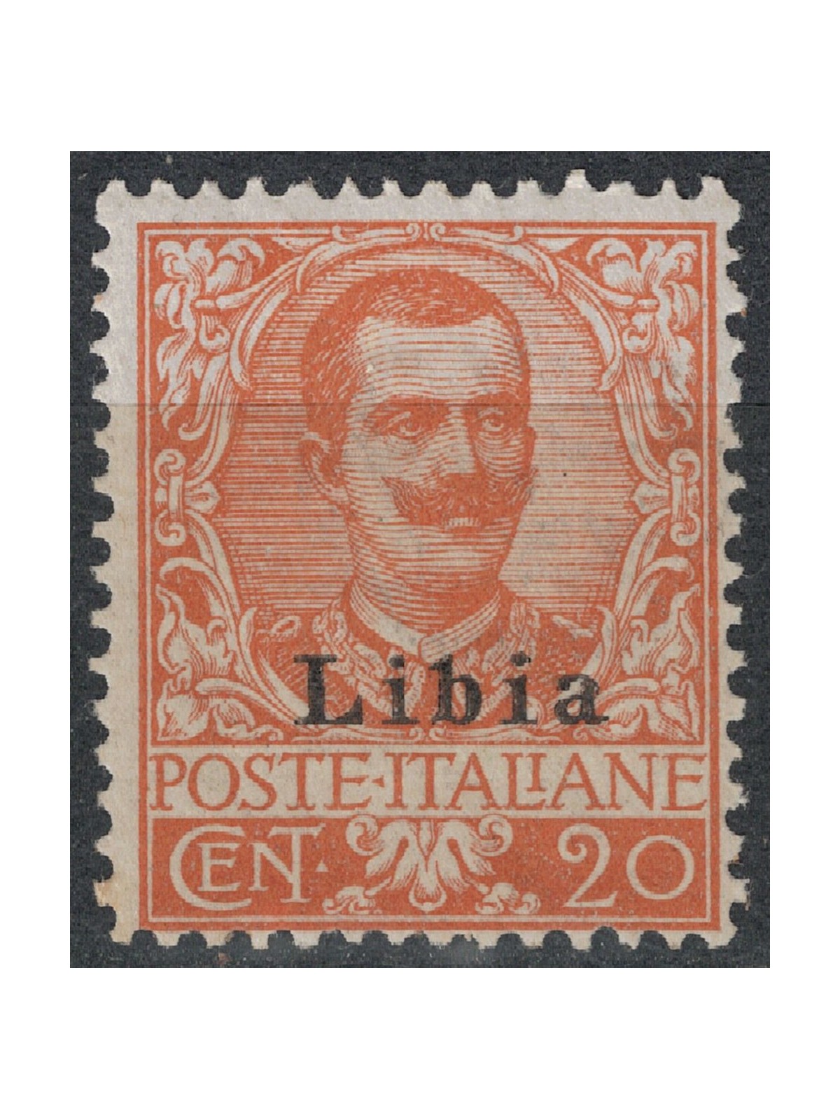 LIBIA 1912-17 20c arancio MH*