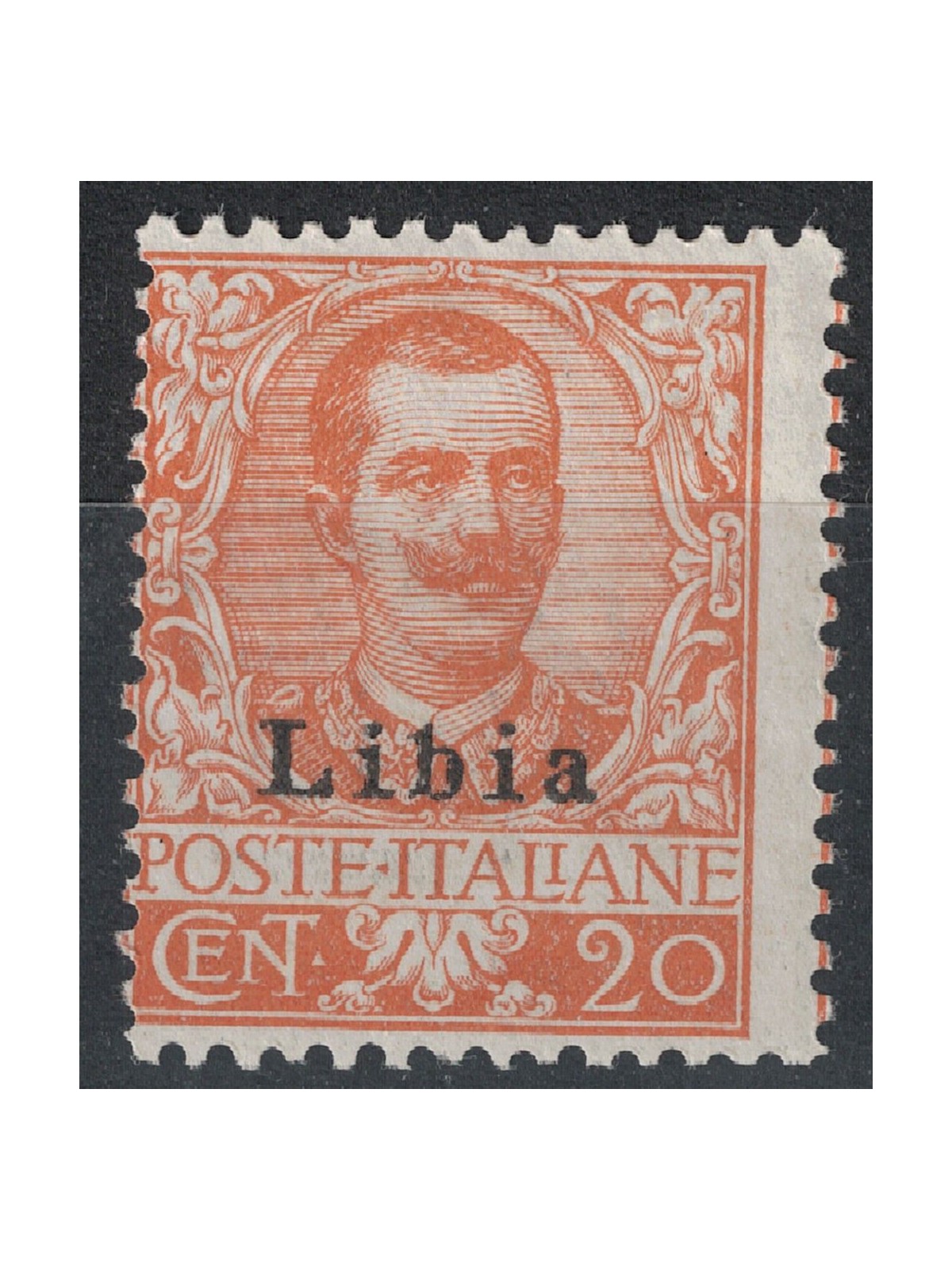 LIBYA 1912-17 20c orange MNH**