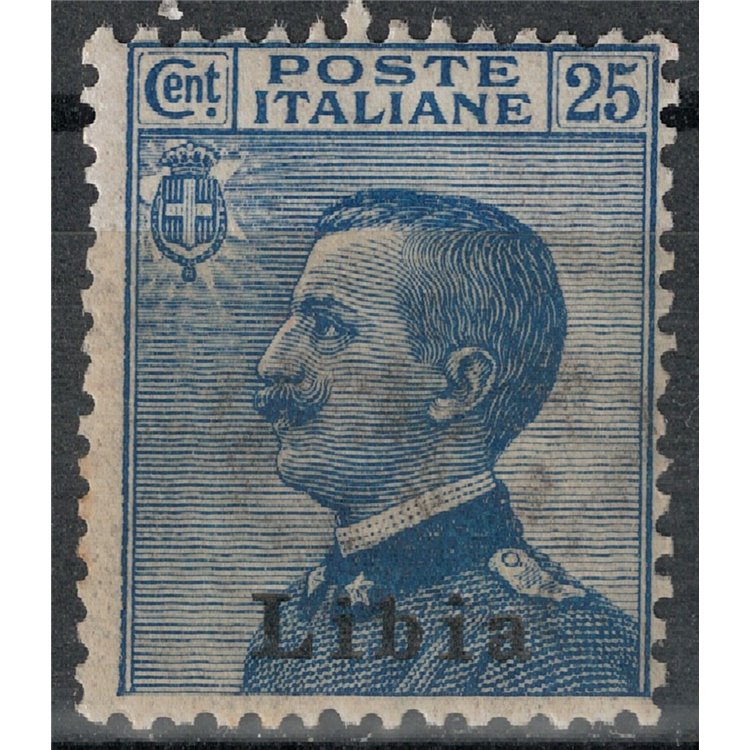 LIBYA 1912-17 25c light blue MH*
