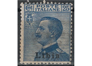 LIBYA 1912-17 25c light blue MH*