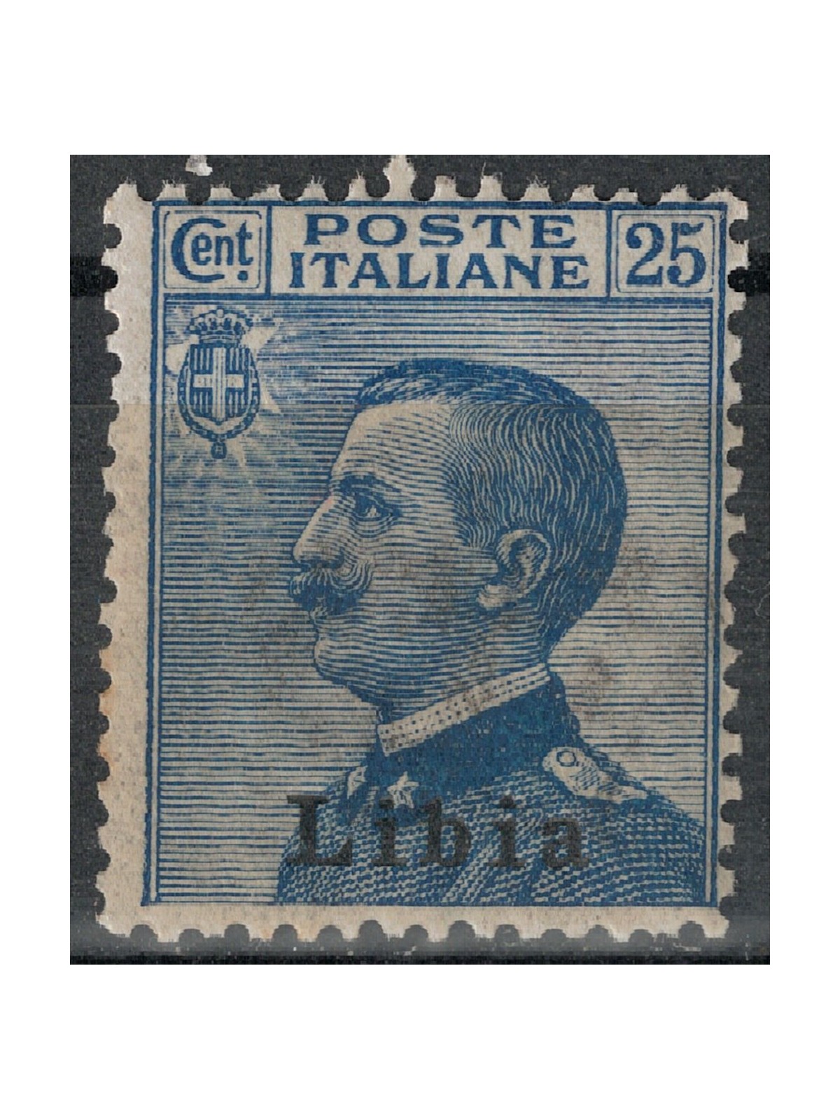 LIBIA 1912-17 25c azzurro MH*