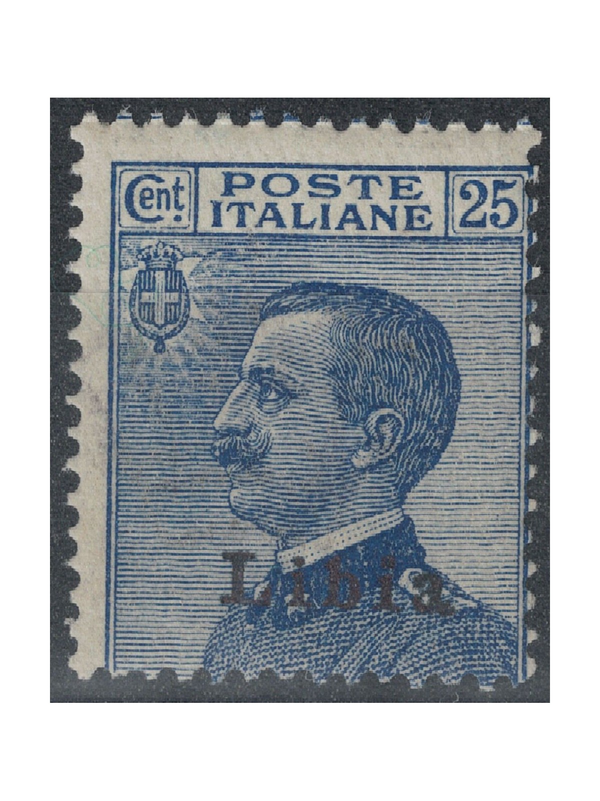 LIBIA 1912-17 25c azzurro MNH**