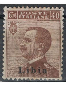 LIBYA 1912-17 40c brown MH*