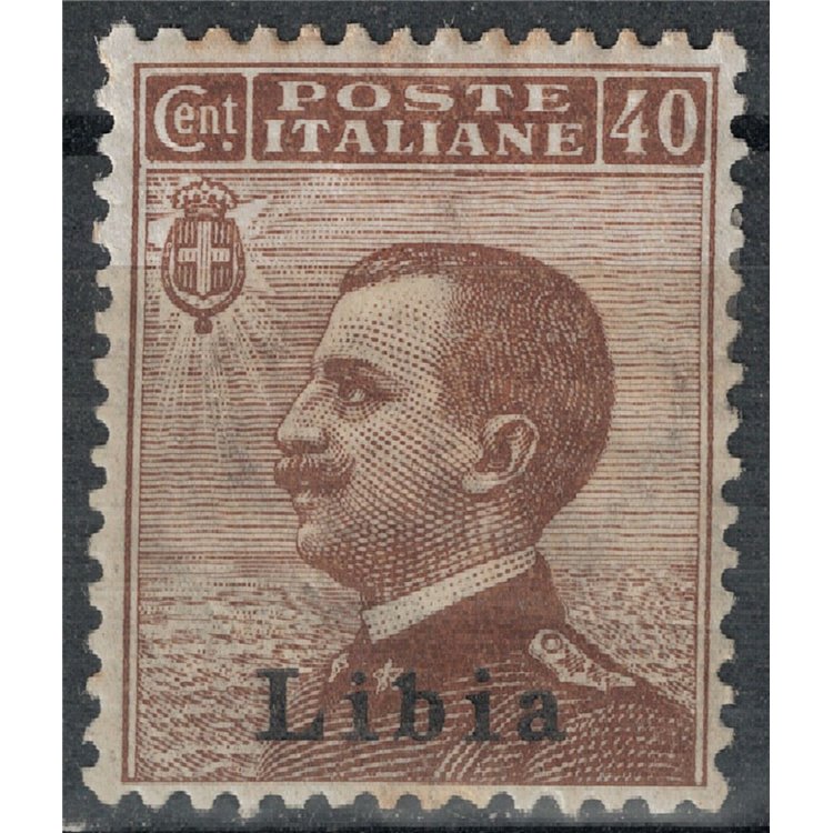 LIBIA 1912-17 40c bruno MH*