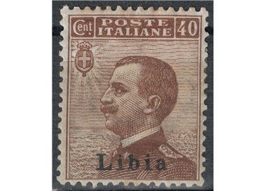 LIBYA 1912-17 40c brown MH*