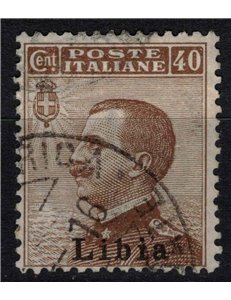 LIBYA 1912-17 40c brown us
