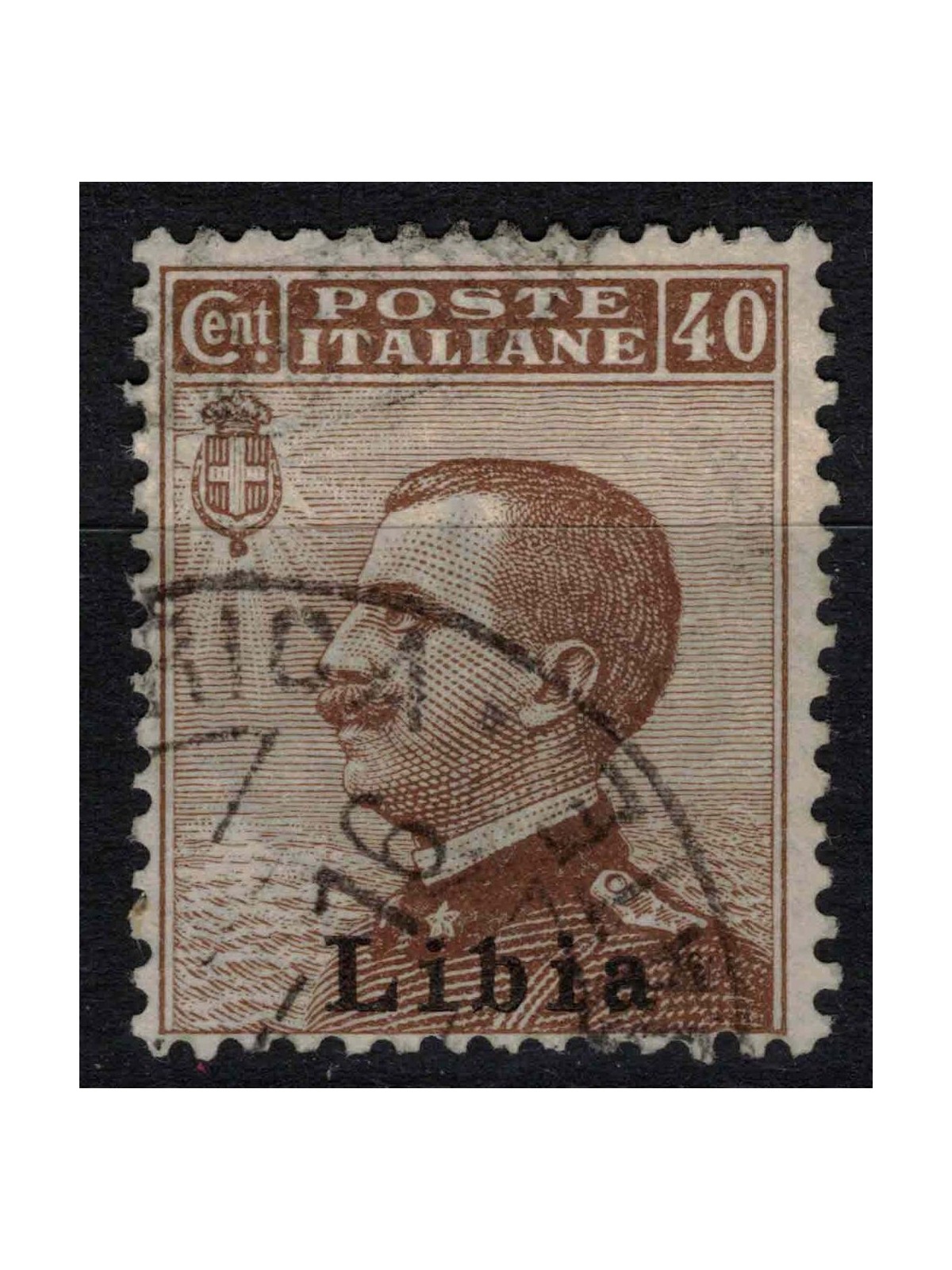 LIBYA 1912-17 40c brown us
