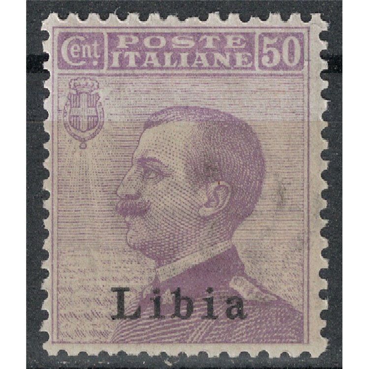 LIBIA 1912-17 50c violetto MH*