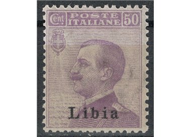 LIBIA 1912-17 50c violetto MH*