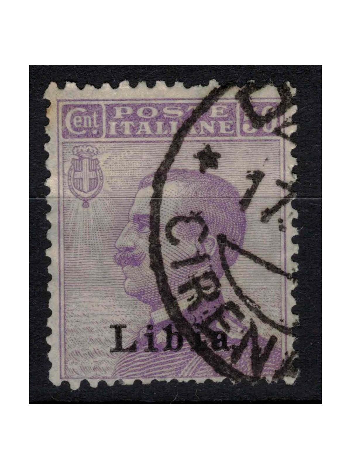 LIBYA 1912-17 50c violet us