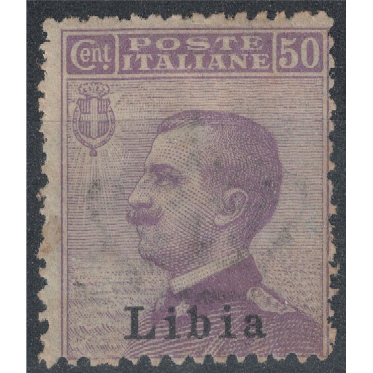 LIBIA 1912-17 50c violetto MNH**