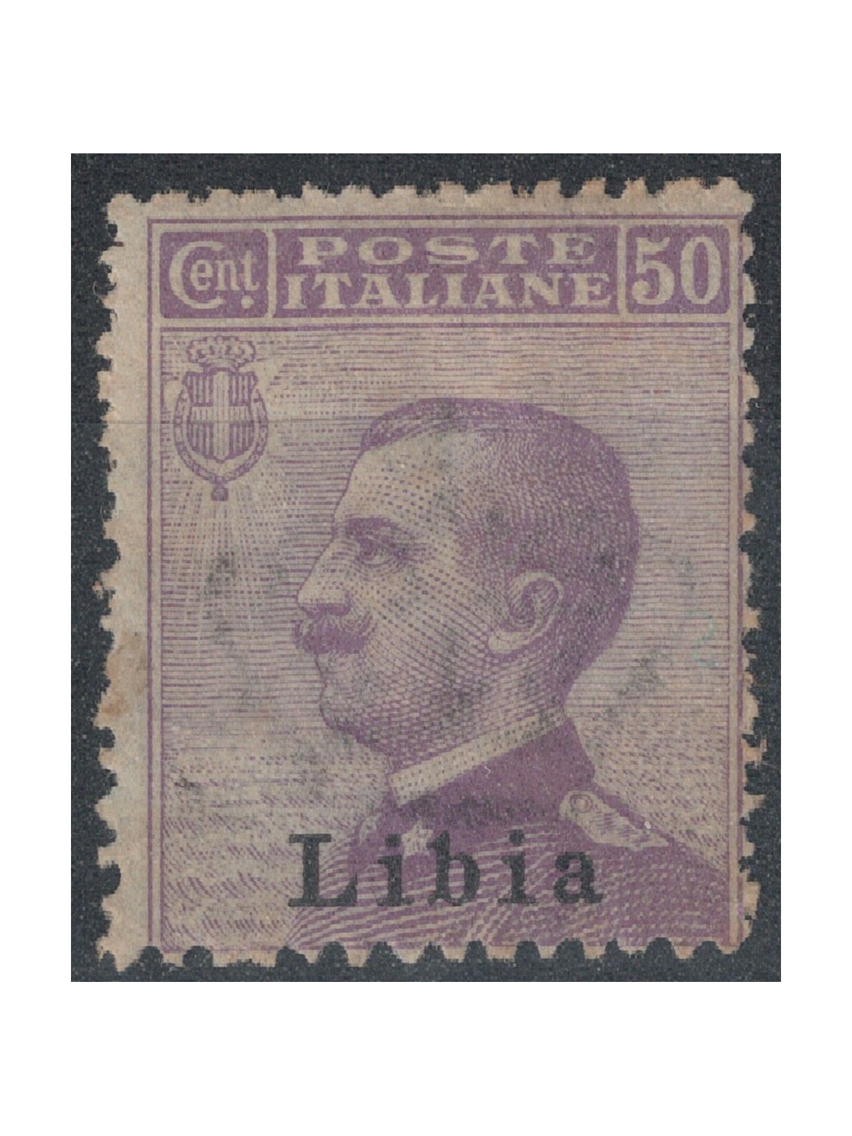 LIBIA 1912-17 50c violetto MNH**