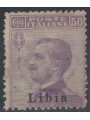 LIBIA 1912-17 50c violetto MNH**