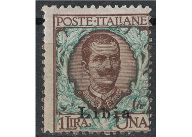 LIBYA 1912-17 1£ brown and green MH*