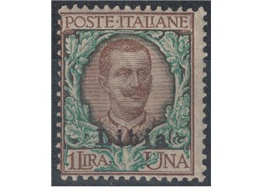 LIBYA 1912-17 1£ brown and green MNH**
