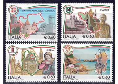 ITALY 2007 Regions of Italy 4v MNH**