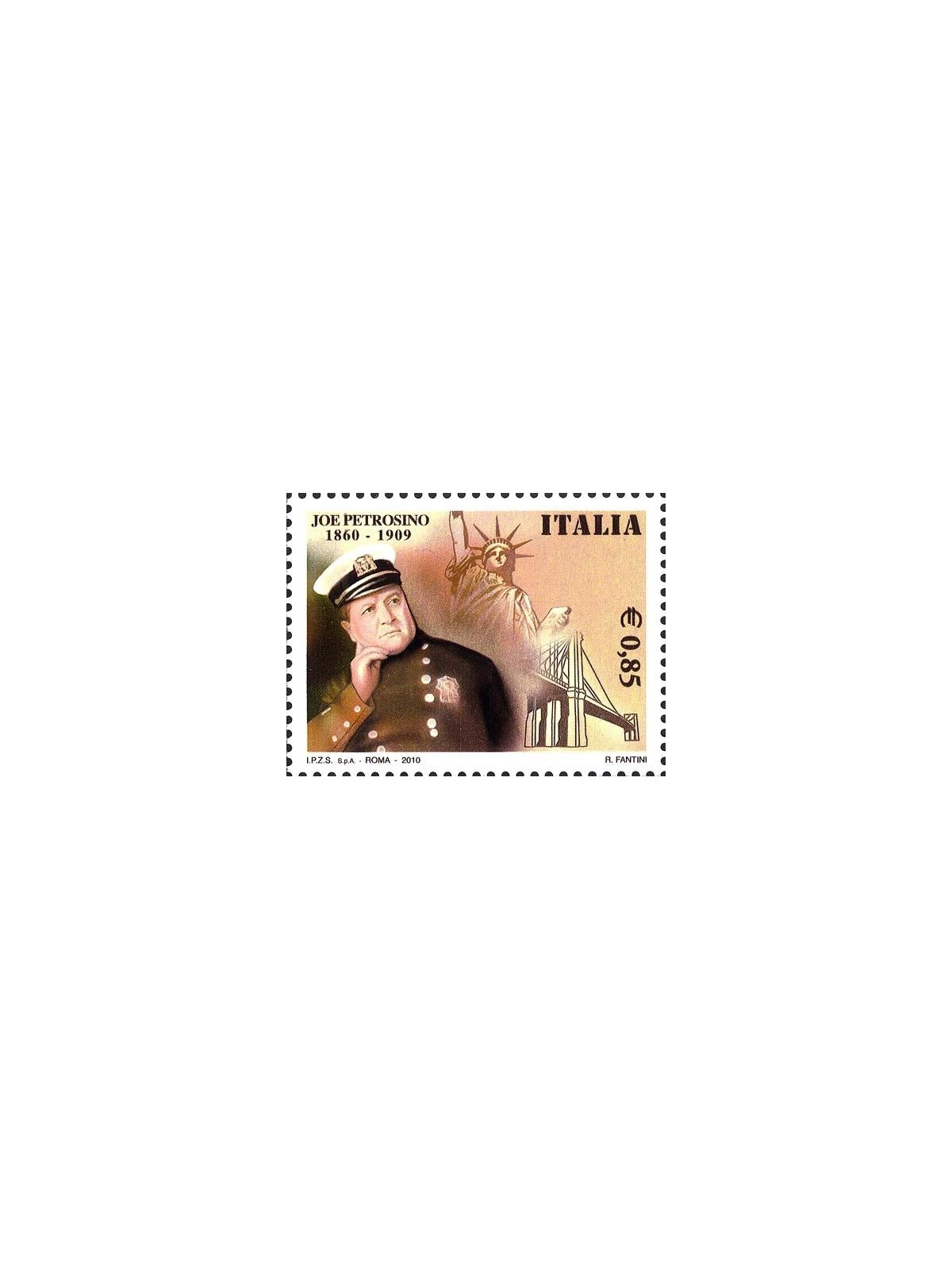 ITALY 2010 Joe Petrosino MNH**