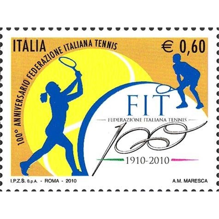 ITALIA 2010 Federazione italiana tennis MNH**