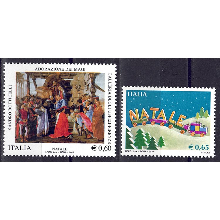 ITALIA 2010 Natale 2v MNH**