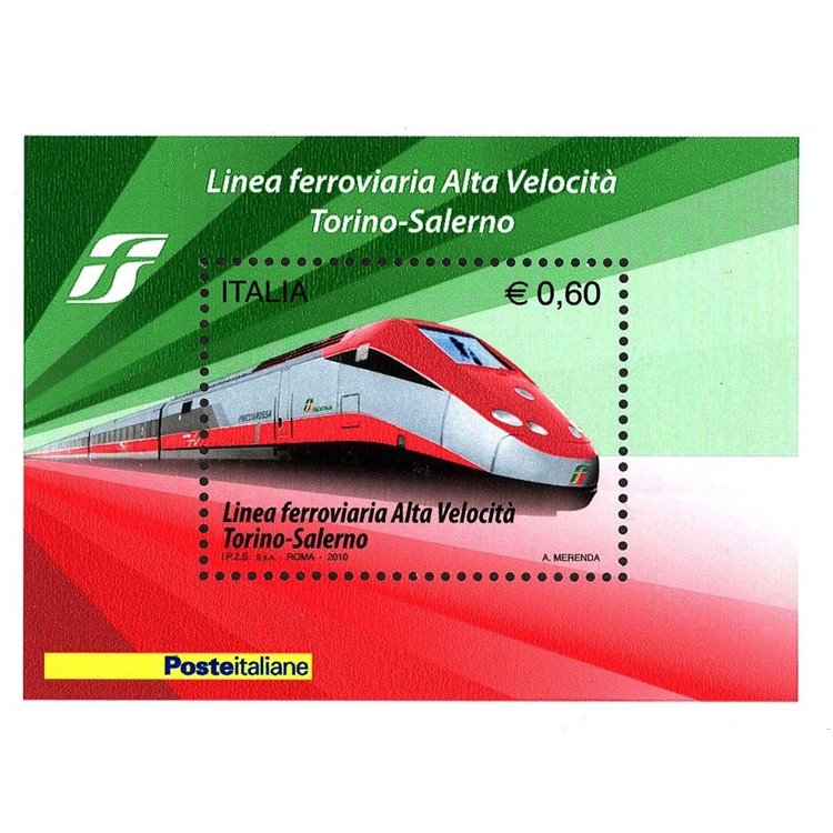 ITALY 2010 High-speed railway line s/s MNH**