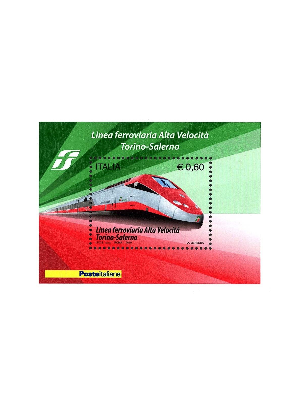 ITALY 2010 High-speed railway line s/s MNH**