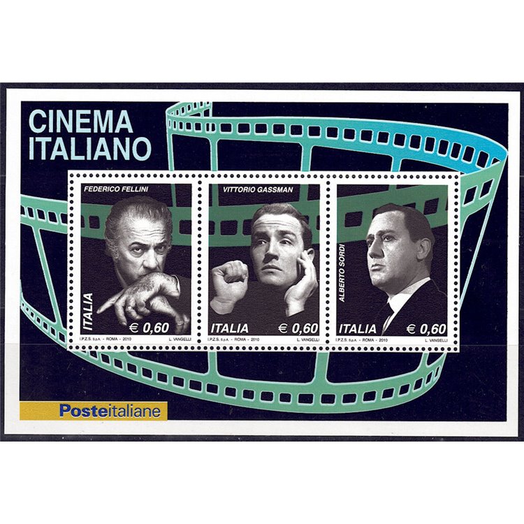 ITALY 2010 Italian cinema s/s MNH**