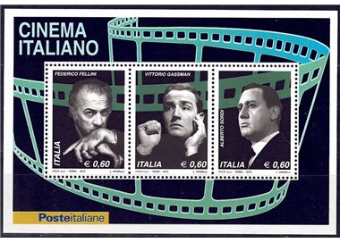 ITALIA 2010 Cinema italiano BF MNH**