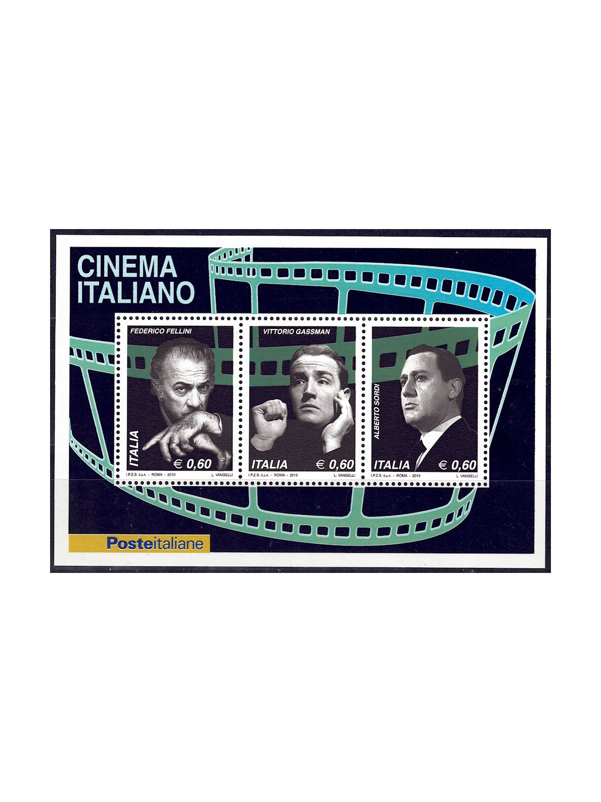 ITALIA 2010 Cinema italiano BF MNH**