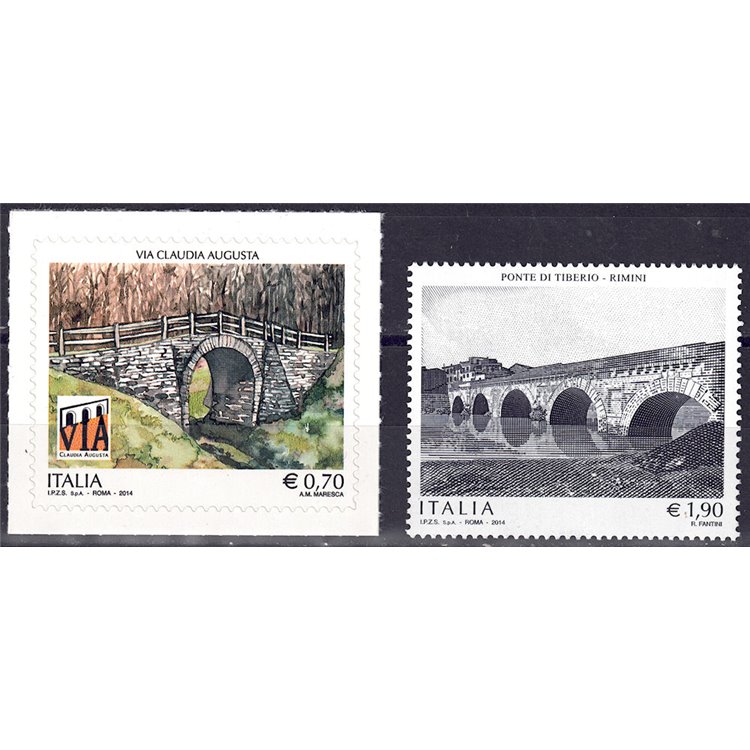 ITALIA 2014 Patrimonio artistico 2v MNH**