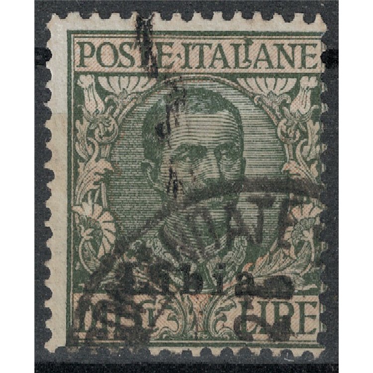 LIBYA 1912-17 10£ olive and rose us