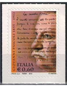 ITALY 2012 Giovanni Pascoli MNH**