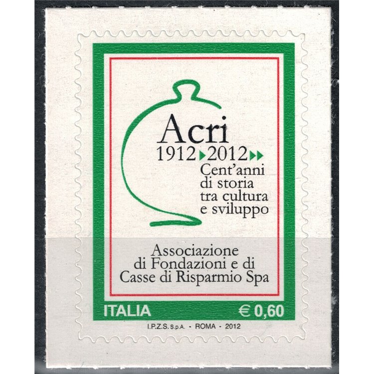 ITALY 2012 Fondazione Acri MNH**