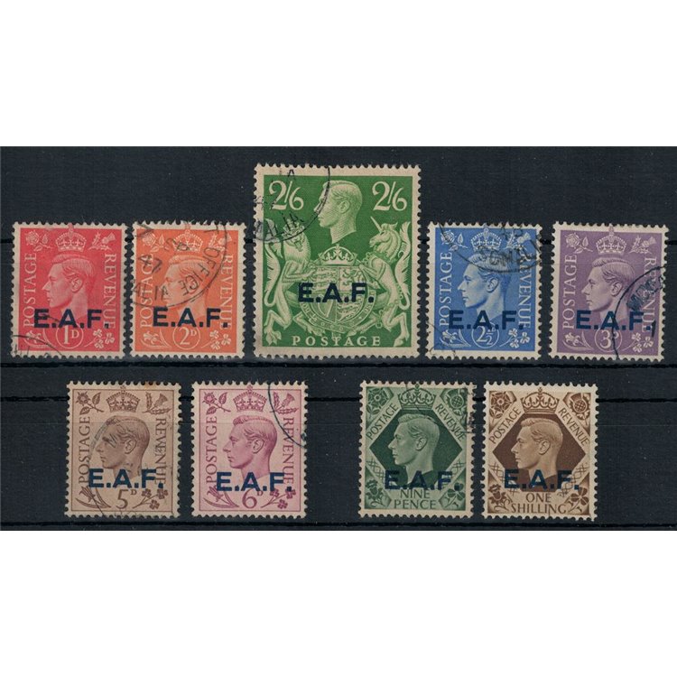 SOMALIA (OCC. INGLESE) 1943 Soprastampati E.A.F. 9v us