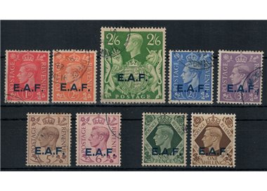 SOMALIA (OCC. INGLESE) 1943 Soprastampati E.A.F. 9v us