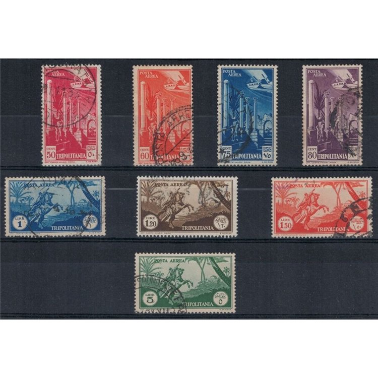 TRIPOLITANIA 1931-32 Serie pittorica (posta aerea) 8v us