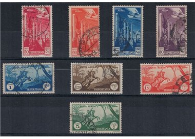 TRIPOLITANIA 1931-32 Pictorial series (airmail) 8v used
