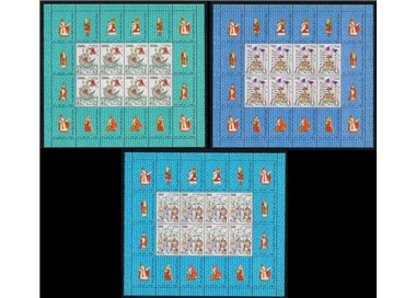 VATICAN 1987 Saint Nicholas of Myra 3 s/s MNH**