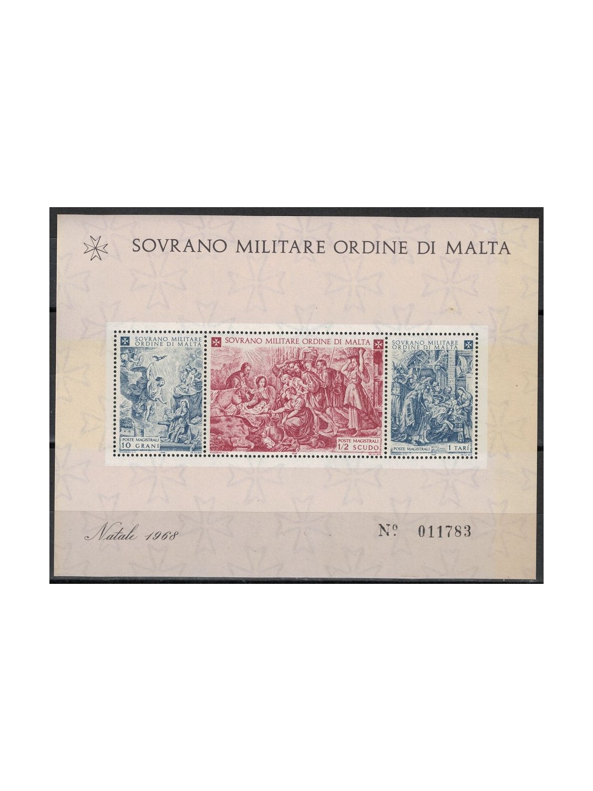 SMOM 1968 Natale BF MNH**
