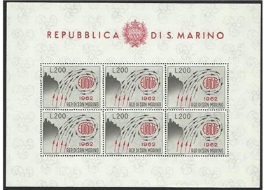 SAN MARINO 1962 Europe s/s MNH**