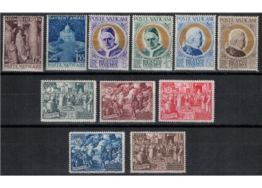 VATICANO 1951 Annata Completa 11v MNH**