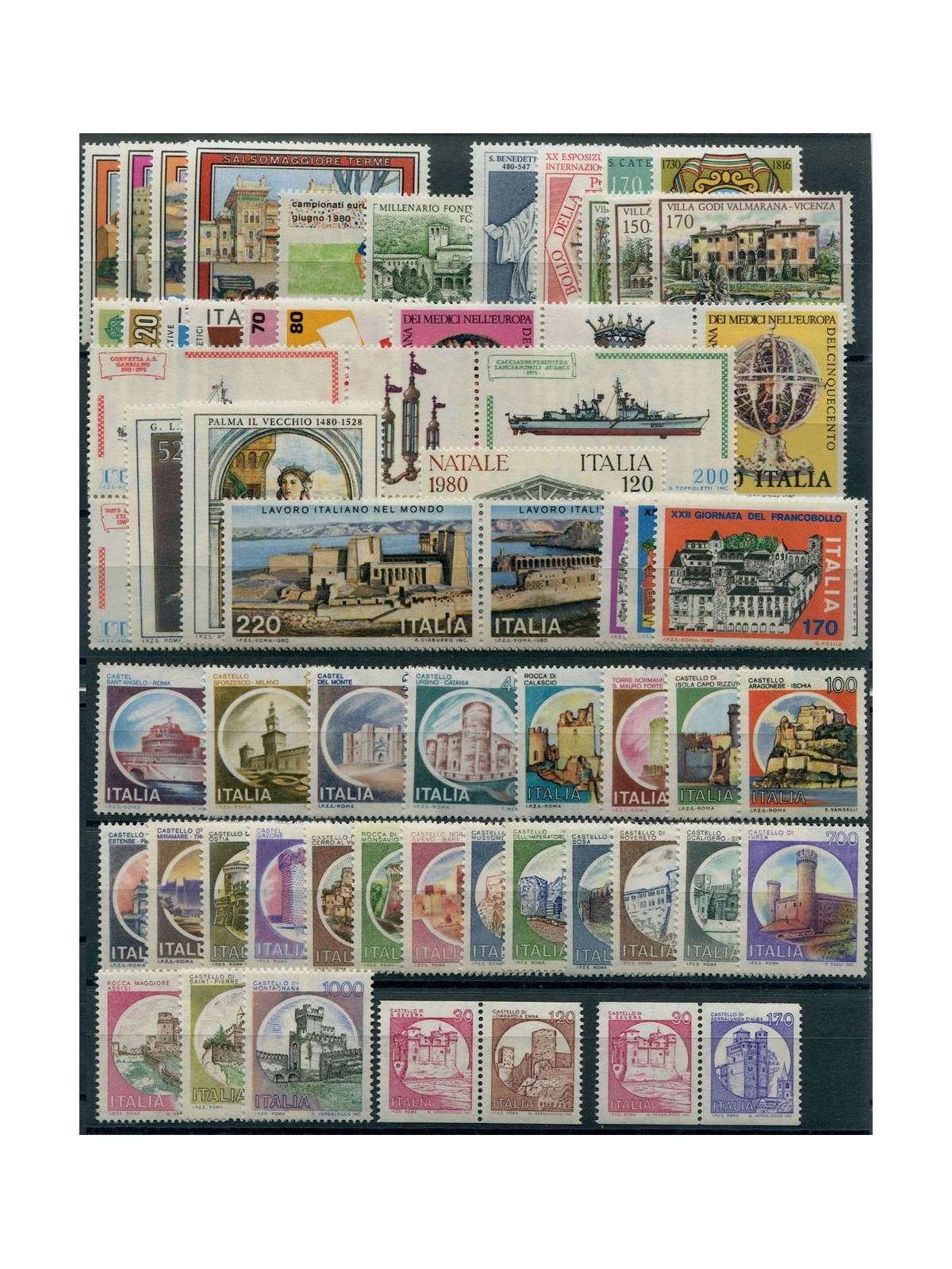 ITALY 1980 Complete Vintage 61v MNH**