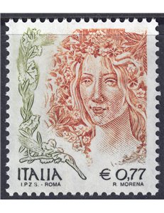 ITALIA 2003 La donna nell'arte € 0,77 dent. 13¼ MNH**